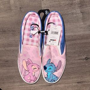 Disney Slip-On Sneakers - Pink and Blue BNWT